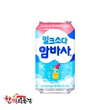 밀크소다(암바사)(뚱)345ml캔(코카)