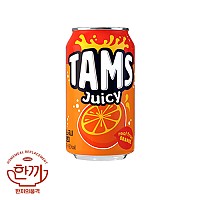 탐스쥬시오렌지(뚱)355ml캔(롯데칠성)